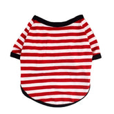 KUTKUT Small Dog Cotton Striped Clothing, Puppy Vest T-Shirts Outfits for Dogs and Cat Apparel, Doggy Breathable Soft Shirts for Pet Dogs Kitten Boy and Girl - kutkutstyle